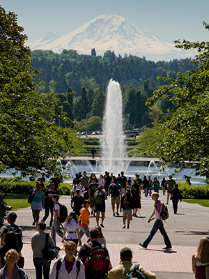 Drumheller Fountain on the University of Washington campus